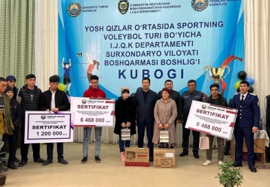 Sport musobaqasida g'oliblar taqdirlandi