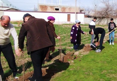 Sariosiyo tumanida davlat rahbarining “Yashil makon” umummilliy loyihasi doirasida ishlar uyushqoqlik bilan tashkil etilgan