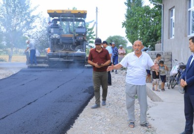 Diydor mahallasida asfalt yotqizish ishlarining bajarildi.