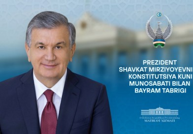 Shavkat Mirziyoyev Konstitutsiya kuni munosabati bilan O‘zbekiston xalqiga bayram tabrigi o‘lladi