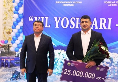 Mukhsin Khisomiddinov is recognized as “Youth of the Year 2022” in Surkhandarya region